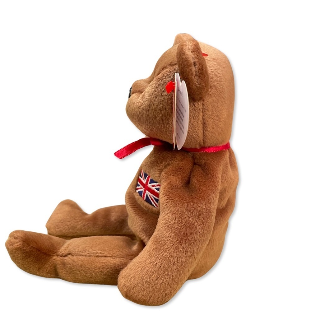 BEANIE Babies TY Original RARE Britannia British Bear 9 inches - Picture 6 of 11